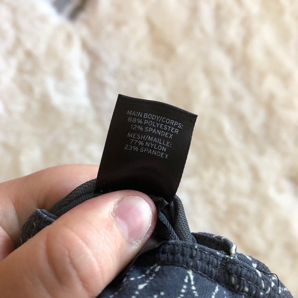 Zella High Waist Live-In Printed Mesh Legging Gray - Picture 6 of 10